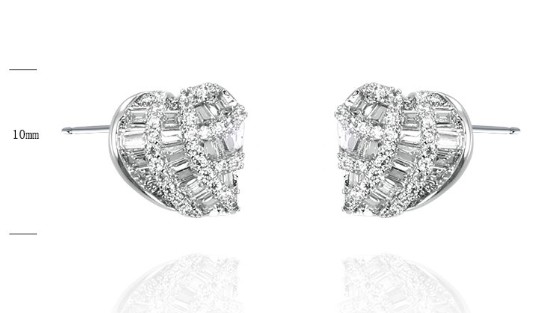SE37484, Ladies' Moissanite Ring, S925, Rhodium Plated, White, 2.41g