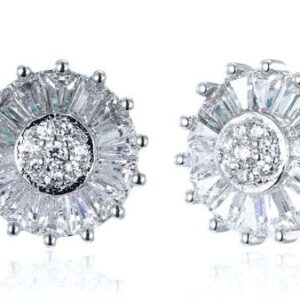SE19008, Ladies' Moissanite Ring, S925, Rhodium Plated, White, 1.96g