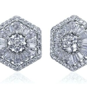 SE17721, Ladies' Moissanite Ring, S925, Rhodium Plated, White, 4.83g