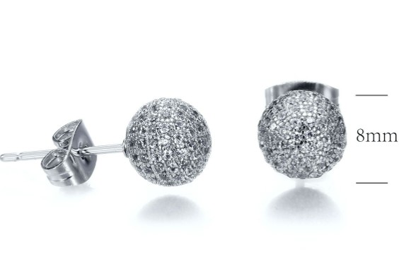 SE18339, Ladies' Moissanite Ring, S925, Rhodium Plated, White, 2.71g
