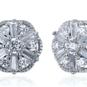 SE18177, Ladies' Moissanite Ring, S925, Rhodium Plated, White, 2.57g