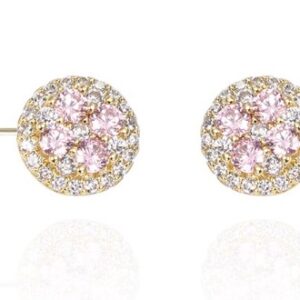SE38538, Ladies' Moissanite Earring, S925, Rhodium Plated, White, 2.3g