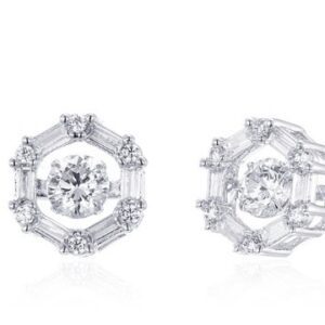 SE20632, Ladies' Moissanite Ring, S925, Rhodium Plated, White, 2.95g