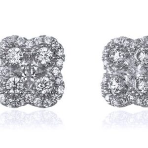SE24938, Ladies' Moissanite Ring, S925, Rhodium Plated, White, 2.08g