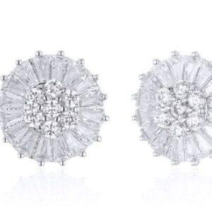 SE22206, Ladies' Moissanite Ring, S925, Rhodium Plated, White, 2.8g