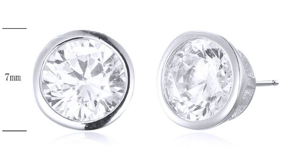 SE23509, Ladies' Moissanite Ring, S925, Rhodium Plated, White, 1.18g
