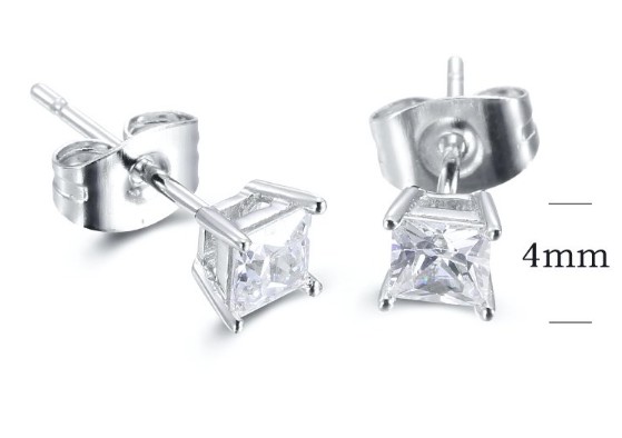 SE16908, Ladies' Moissanite Ring, S925, Rhodium Plated, White, 0.86g