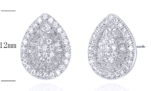 SE30537, Ladies' Moissanite Ring, S925, Rhodium Plated, White, 2.58g