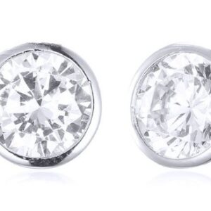 SE23510, Ladies' Moissanite Ring, S925, Rhodium Plated, White, 2.1g