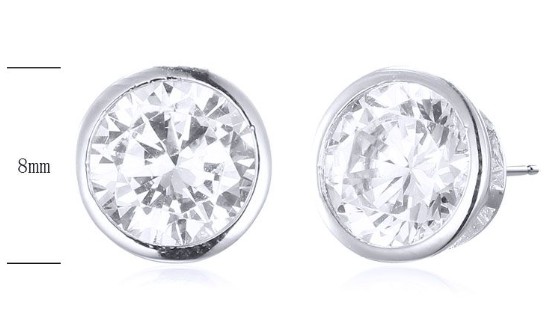 SE23510, Ladies' Moissanite Ring, S925, Rhodium Plated, White, 2.1g