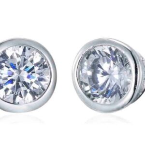 SE14783, Ladies' Moissanite Ring, S925, Rhodium Plated, White, 0.75g