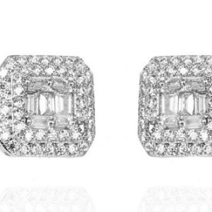 SE37862, Ladies' Moissanite Ring, S925, Rhodium Plated, White, 2.82g