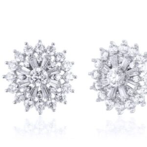 SE21556, Ladies' Moissanite Ring, S925, Rhodium Plated, White, 3.28g