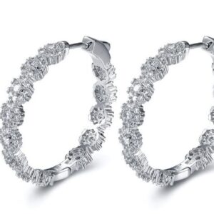 SE20080, Ladies' Moissanite Ring, S925, Rhodium Plated, White, 8.33g