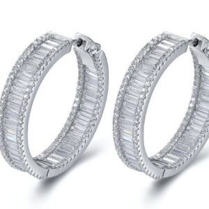 SE20049, Ladies' Moissanite Ring, S925, Rhodium Plated, White, 16.44g