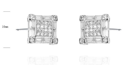 SE37863, Ladies' Moissanite Ring, S925, Rhodium Plated, White, 2.69g
