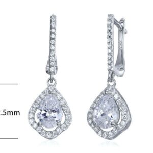 SE10183, Ladies' Moissanite Ring, S925, Rhodium Plated, White, 4.2g