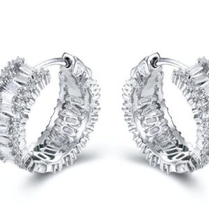 SE20088, Ladies' Moissanite Ring, S925, Rhodium Plated, White, 8.8g