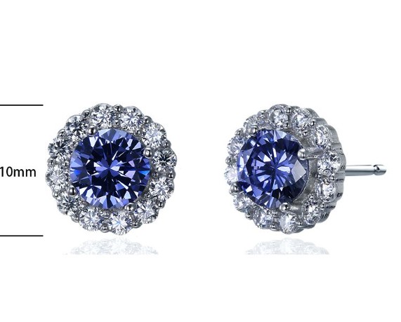 SE05570, Ladies' Moissanite Ring, S925, Rhodium Plated, White, 2.93g