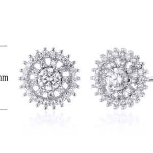 SE22202, Ladies' Moissanite Ring, S925, Rhodium Plated, White, 2.48g