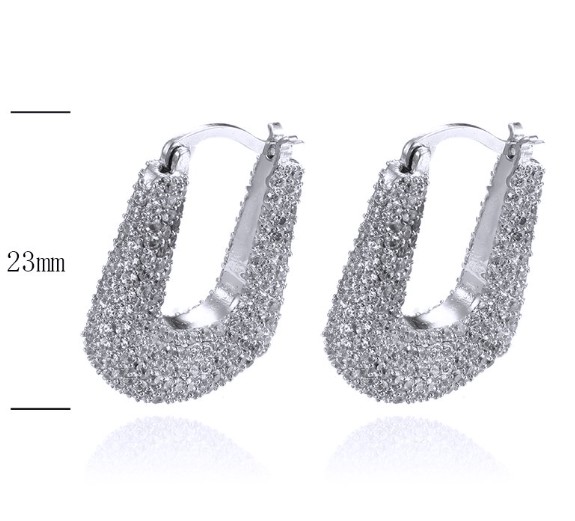SE30641, Ladies' Moissanite Ring, S925, Rhodium Plated, White, 14.21g