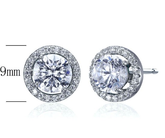 SE17920, Ladies' Moissanite Ring, S925, Rhodium Plated, White, 2.7g
