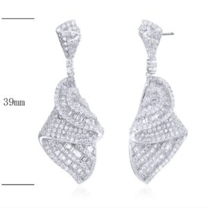 SE21806, Ladies' Moissanite Ring, S925, Rhodium Plated, White, 9.51g