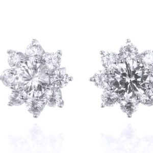 SE30690, Ladies' Moissanite Ring, S925, Rhodium Plated, White, 3.44g