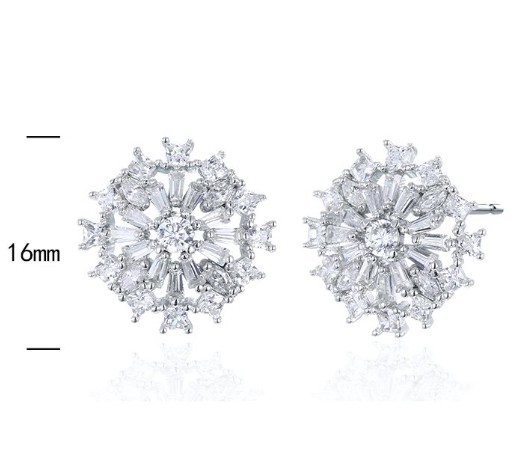 SE21161, Ladies' Moissanite Ring, S925, Rhodium Plated, White, 4.31g