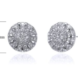 SE26804, Ladies' Moissanite Ring, S925, Rhodium Plated, White, 2.61g