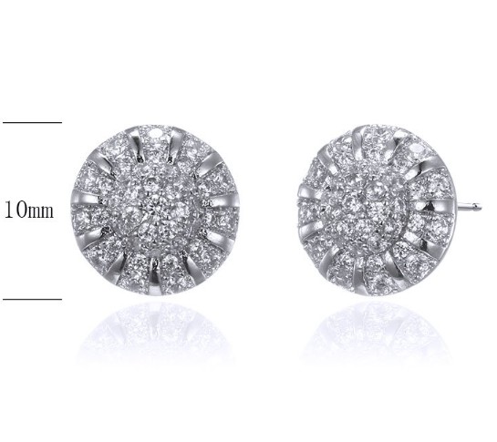 SE26804, Ladies' Moissanite Ring, S925, Rhodium Plated, White, 2.61g