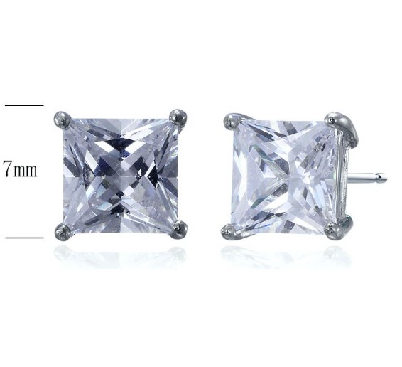 SE18468, Ladies' Moissanite Ring, S925, Rhodium Plated, White, 2.05g