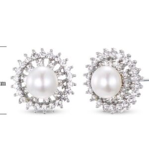 SE18727, Ladies' Moissanite Ring, S925, Rhodium Plated, White, 2.05g