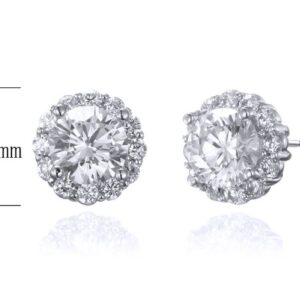 SE27565, Ladies' Moissanite Ring, S925, Rhodium Plated, White, 1.27g