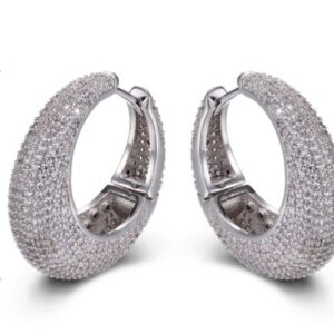 SE20973, Ladies' Moissanite Ring, S925, Rhodium Plated, White, 15.74g