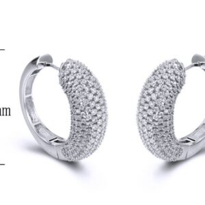 SE27718, Ladies' Moissanite Ring, S925, Rhodium Plated, White, 15.69g