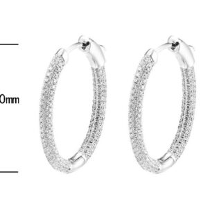 SE32633, Ladies' Moissanite Ring, S925, Rhodium Plated, White, 7.92g