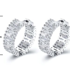 SE20091, Ladies' Moissanite Ring, S925, Rhodium Plated, White, 15.55g