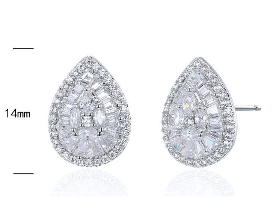 SE21097, Ladies' Moissanite Ring, S925, Rhodium Plated, White, 3.59g