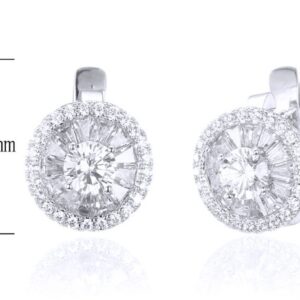 SE31110, Ladies' Moissanite Ring, S925, Rhodium Plated, White, 4.48g