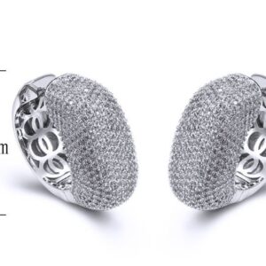 SE27715, Ladies' Moissanite Ring, S925, Rhodium Plated, White, 17.61g