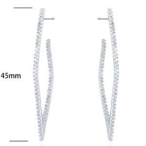 SE18590, Ladies' Moissanite Ring, S925, Rhodium Plated, White, 10.22g