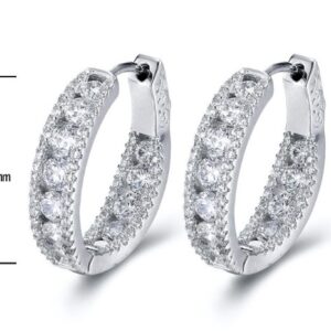 SE20030, Ladies' Moissanite Ring, S925, Rhodium Plated, White, 8.8g