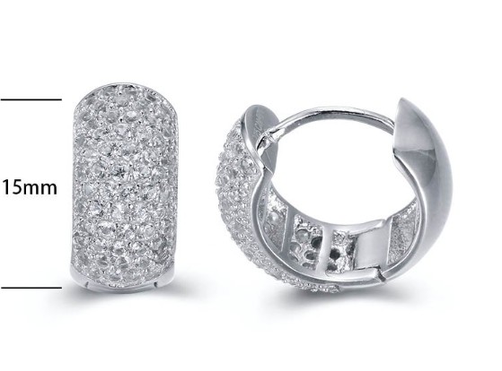 SE07107, Ladies' Moissanite Ring, S925, Rhodium Plated, White, 7.26g