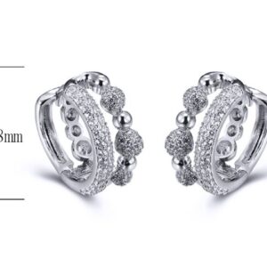 SE23749, Ladies' Moissanite Ring, S925, Rhodium Plated, White, 8.23g