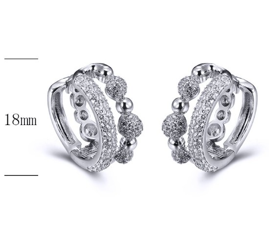 SE23749, Ladies' Moissanite Ring, S925, Rhodium Plated, White, 8.23g