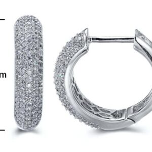 SE15561, Ladies' Moissanite Ring, S925, Rhodium Plated, White, 4.41g
