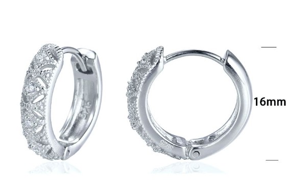 SE02128, Ladies' Moissanite Ring, S925, Rhodium Plated, White, 4.9g