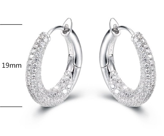 SE18884, Ladies' Moissanite Ring, S925, Rhodium Plated, White, 7.84g