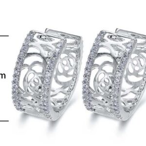 SE15549, Ladies' Moissanite Ring, S925, Rhodium Plated, White, 3.4g